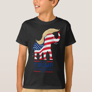 Camiseta Elefante Trump Republicano Mantenha a América Gran