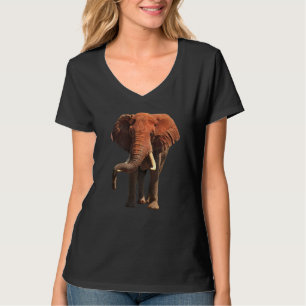 Camiseta Elefante Vermelho no Quênia África