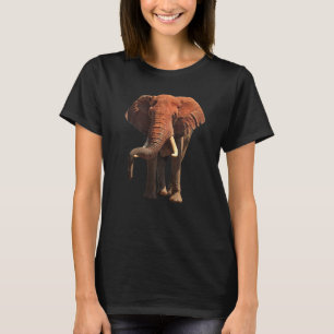 Camiseta Elefante Vermelho no Quênia África