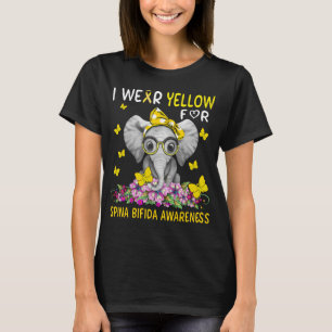 Camiseta Elefante Visto amarelo para a consciência de Spina
