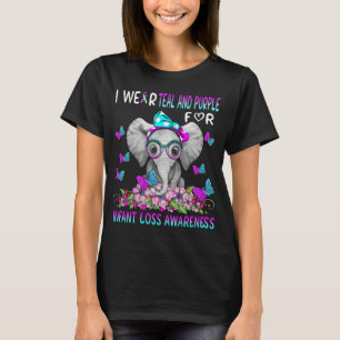 Camiseta Elefante, Visto chalé e púrpura por perda de Crian