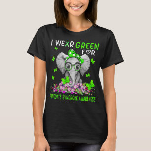 Camiseta Elefante Visto Verde para Síndrome de Fanconi
