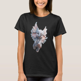 Camiseta Elefante Voador Fofo com Asas | Fantasia Ele Baby