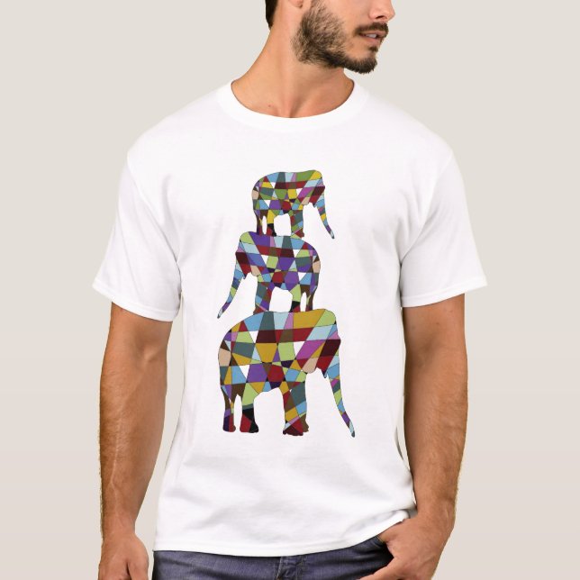 Camiseta Elefantes afortunados (Frente)