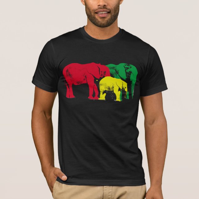 Camiseta Elefantes africanos por Brad Scott (Frente)