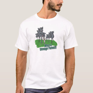 Camiseta elefantes com medo de rato desenho vetorial flores