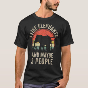 Camiseta Elefantes Design de Arte Engraçada Zoo An