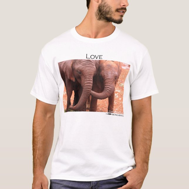 Camiseta Elefantes do "amor" (Frente)