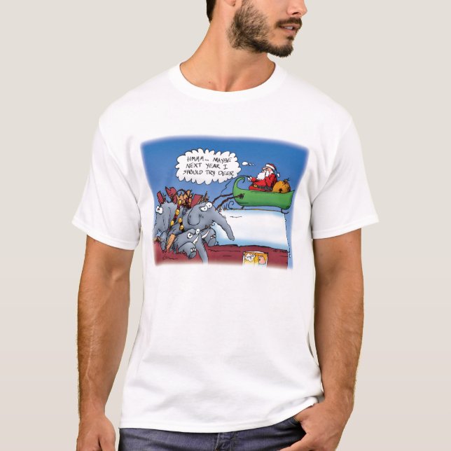 Camiseta Elefantes do Papai Noel (Frente)