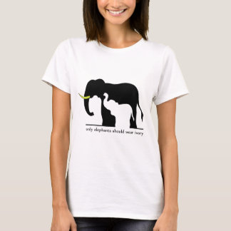 Camiseta Elefantes e marfim (brancos)