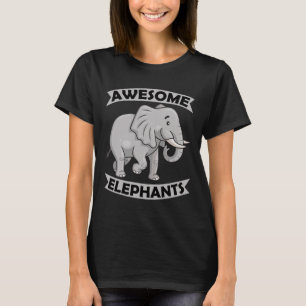 Camiseta Elefantes Impressionantes Zoo Circus Diversão Elef