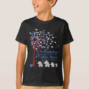 Camiseta Elefantes Ninguém Luta Sozinho Com O T1d Diabetes 