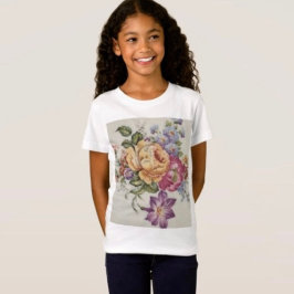 Camiseta Elegância: Camiseta-T De Crianças Inspiradas Em Po