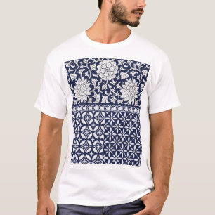Camiseta Elegância Chinesa: Ornamento Sem Costura