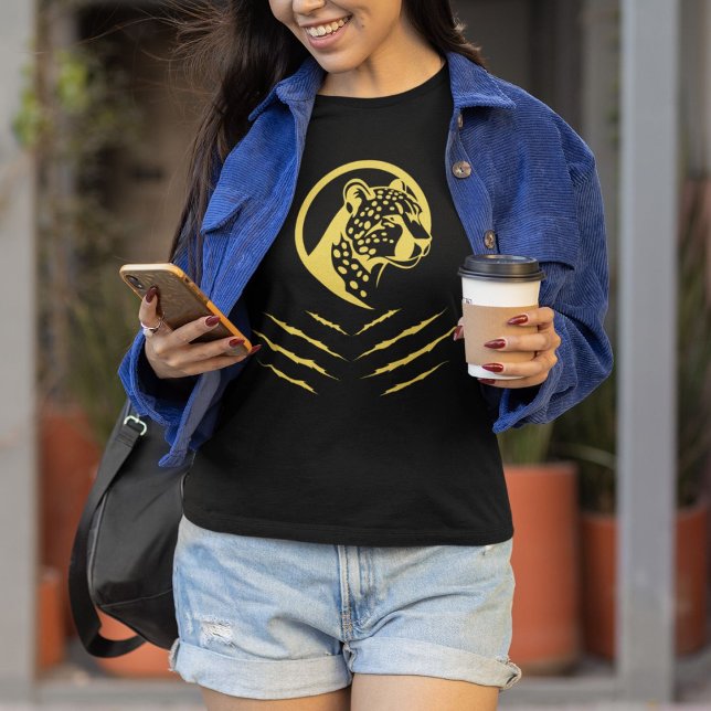 Camiseta Elegância de Chita Elegante e Ferida (Criador carregado)