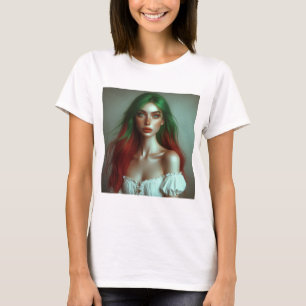 Camiseta Elegância de tonalidade dupla