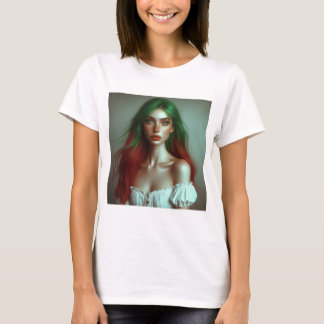 Camiseta Elegância de tonalidade dupla