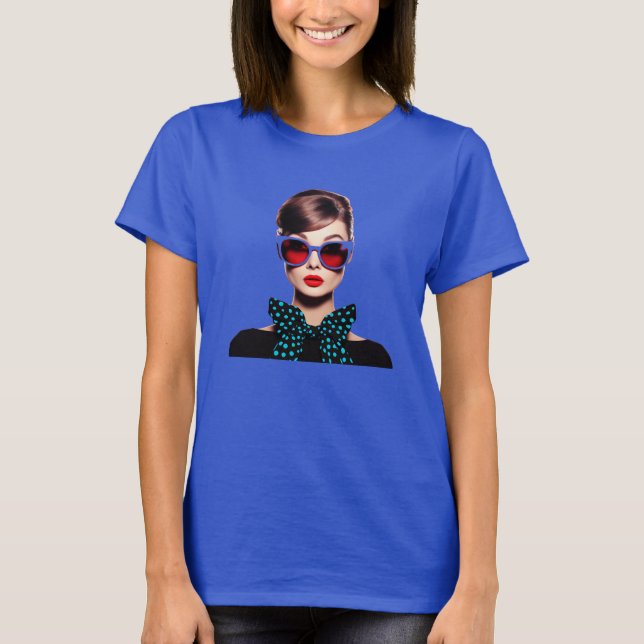 Camiseta Elegância do eterno: Audrey Hepburn Inspirou T-Shi (Frente)