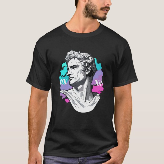 Camiseta Elegância do eterno: Camisa-T da Escultura Grega (Frente)