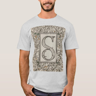 Camiseta Elegância do eterno - Monograma "S" com Vin Delica