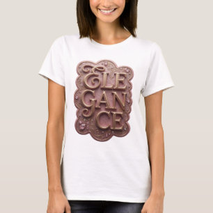 Camiseta ELEGÂNCIA Dourada Marcante