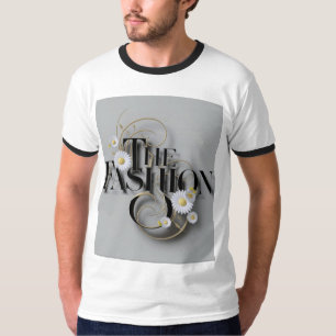Camiseta Elegância em Bloom: A Teia da Declaração de Moda