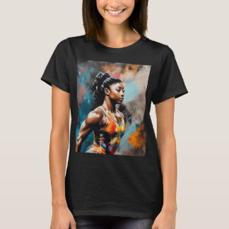 Camiseta Elegância em Movimento: Simone Biles