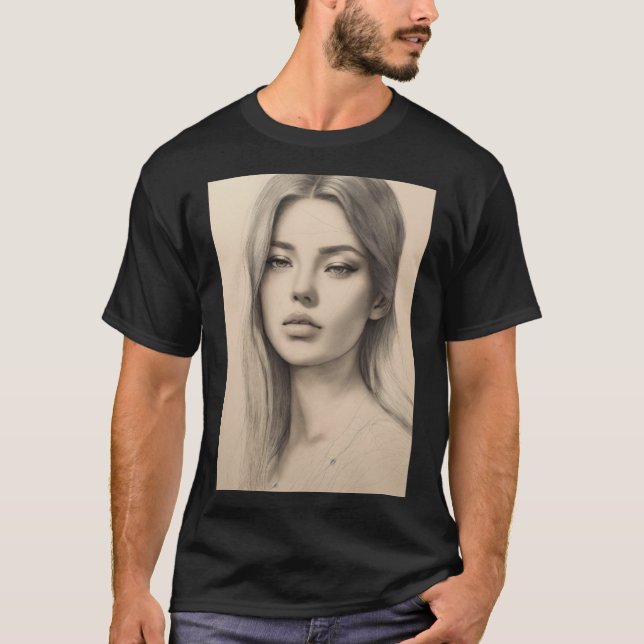 Camiseta Elegância Encantadora: Teto Gráfico de Sonho Flora (Frente)