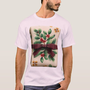 Camiseta Elegância Festiva de Bagas