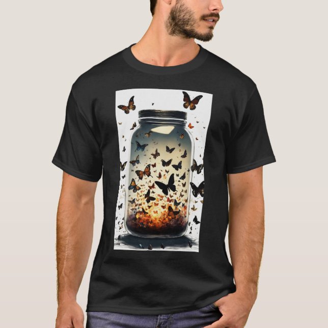 Camiseta "Elegância Flutuante: T-shirts Inspiradas por Borb (Frente)