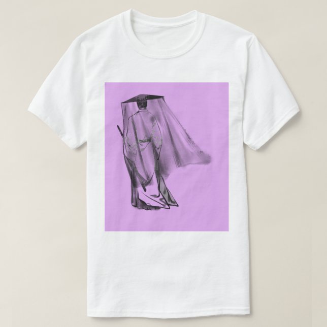 Camiseta Elegância Lavanda (Frente do Design)