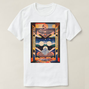 Camiseta Elegância Simétrica Chevron: Trendy Geométrico Pat
