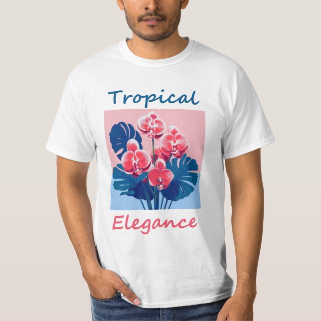 Camiseta Elegância tropical (Frente)