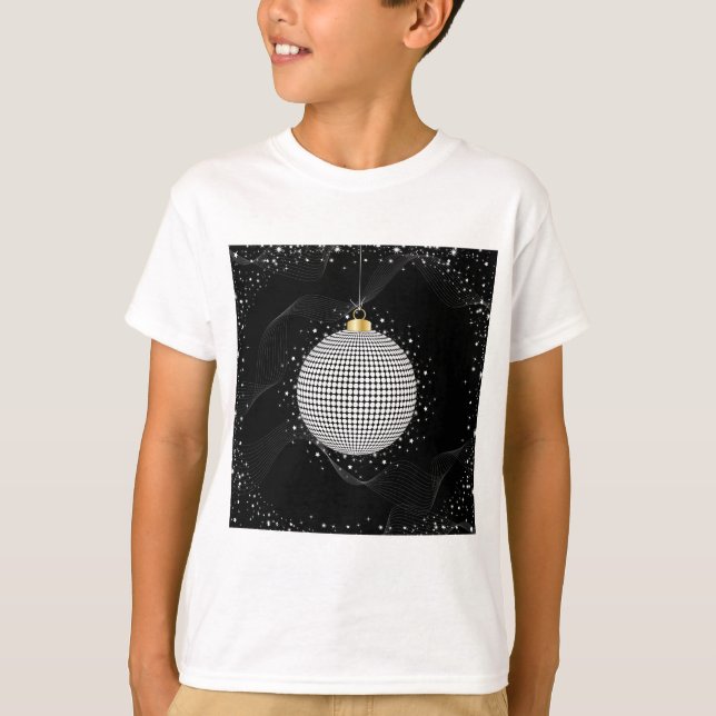 Camiseta Elegant Disco Ball Christmas Ornament (Frente)