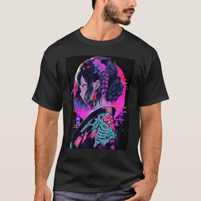 Camiseta Elegant Geisha A Tribute to Japanese Beauty Design (Frente)