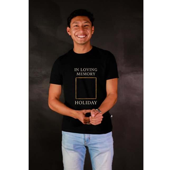 Camiseta Elegant Heavenly Holiday Memorial Tribute – Person (Criador carregado)