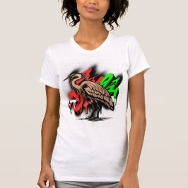 Camiseta Elegant Heron Nature Tee