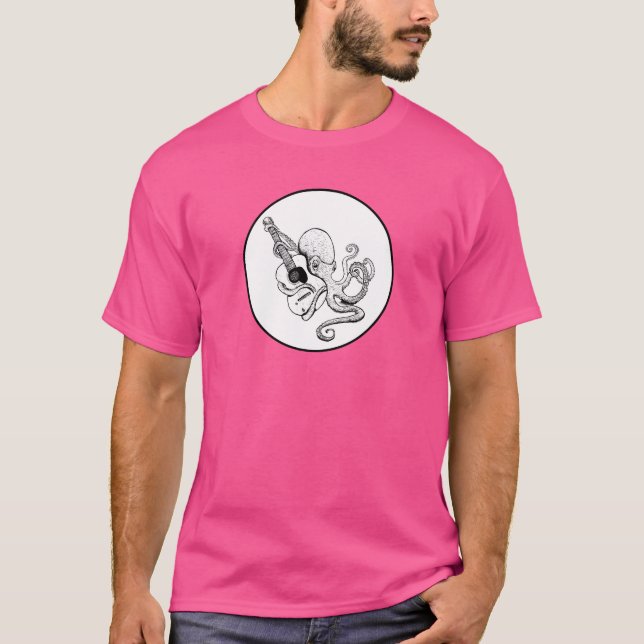 Camiseta Elegant Octopus Guitarist (Frente)