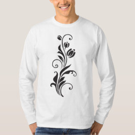 Camiseta Elegant Ornamental Floral Flower Art