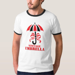 Camiseta Elegant Vintage Umbrella with Ribbon Bow Design