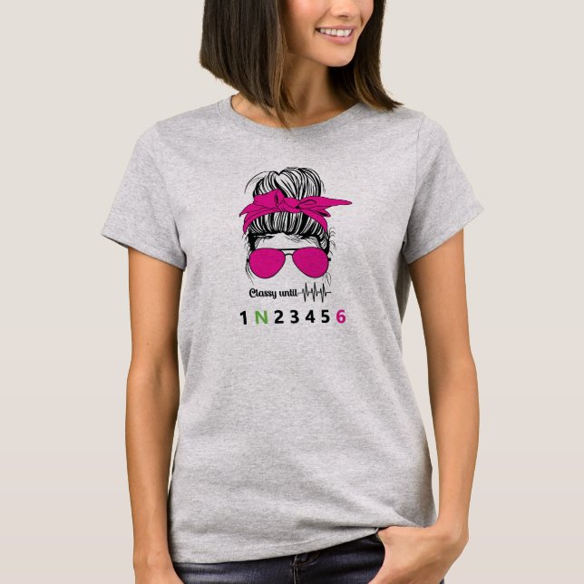 Camiseta Elegante Até... Moto Engraçada (Frente)