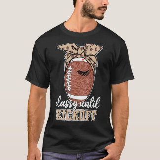 Camiseta Elegante Até o Pontapé Inicial de Futebol American