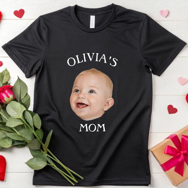Camiseta Elegante Baby Face Personalizada Foto Infantil Pai (Criador carregado)