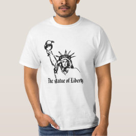 Camiseta Elegante branco A estátua da Liberdade