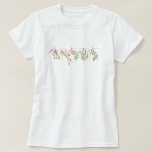 Camiseta elegante buquê de flores para casamento de primave