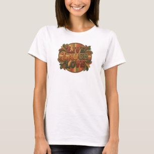 Camiseta Elegante CRIE VIVA RIJA AMOR 2D Criação Personaliz