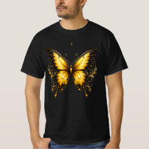 Camiseta Elegante de Borboleta