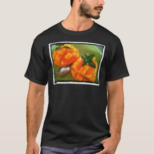 Camiseta elegante de manga fresca e deliciosa