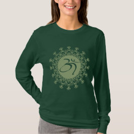 Camiseta Elegante e divertimento Aum verde