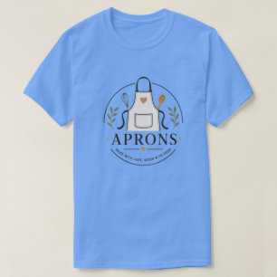 Camiseta Elegante Emblema de Logotipo de Avental – “Feito c